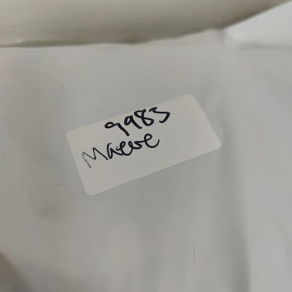 Anthropologie Maeve Wide Leg Cropped Pants Womens 31 White Belted Bohemian - Picture 12 of 12